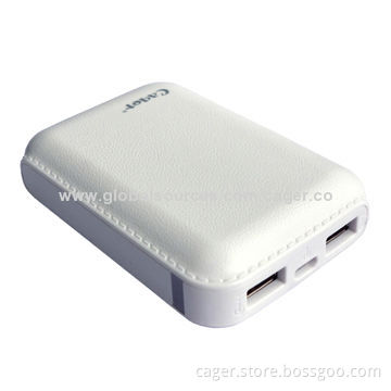 Promotional dual USB power bank, 7200mAh